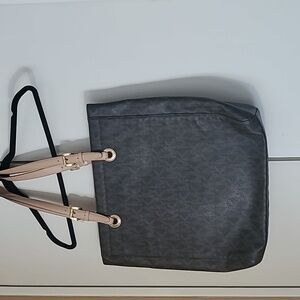 Michael Kors Black and Tan Shoulder Bag